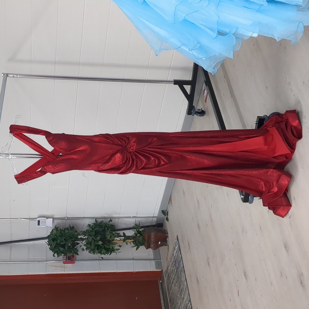 Ashley Lauren size 6 Red Gown